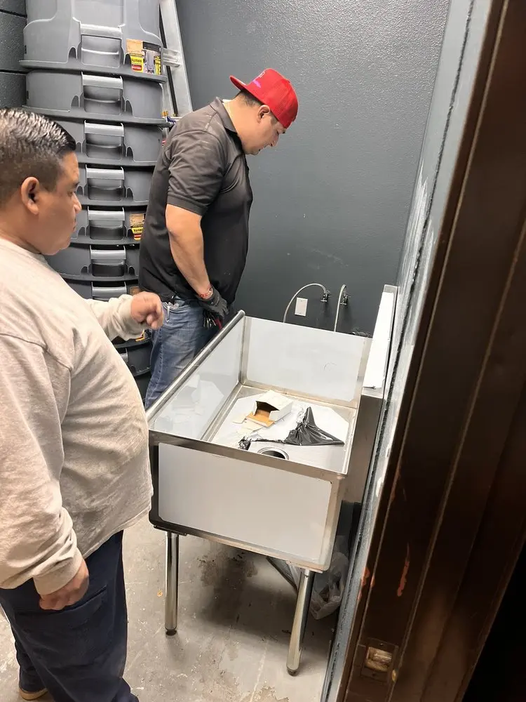Commercial plumbing and sink installation in Lehi